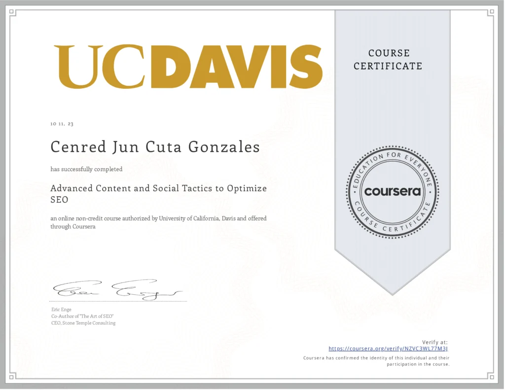 advanced content and social tactics to optimize seo seo expert philippines by cj gonzales