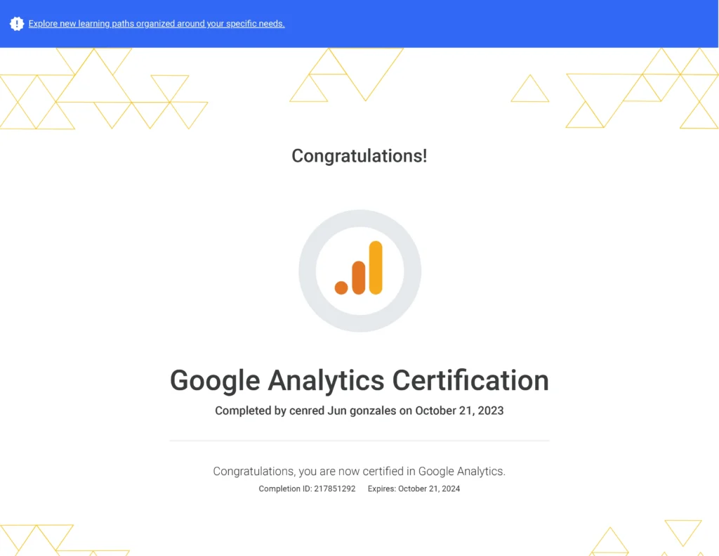 google analytics certification google 2 seo expert philippines by cj gonzales