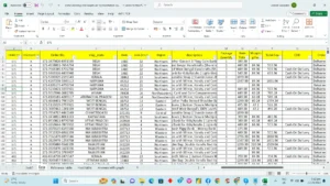 excel data after cleaning