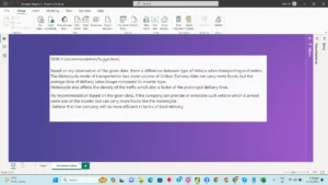 powerbi analysis and recommendation