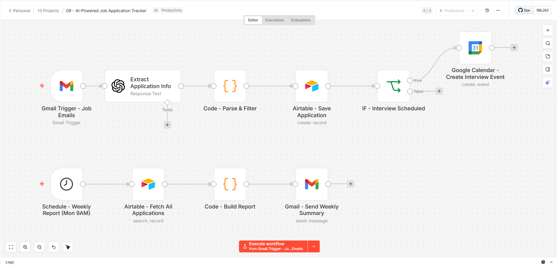 AI Job Application Tracker screenshot