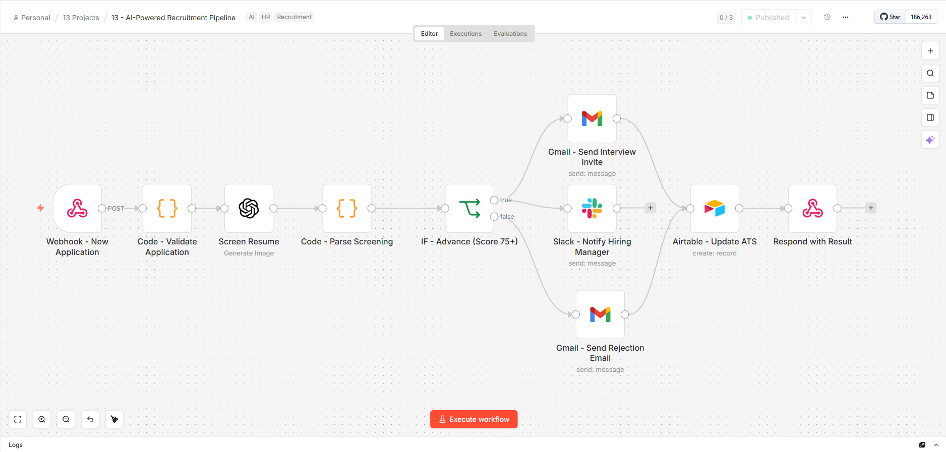 AI Recruitment Pipeline screenshot