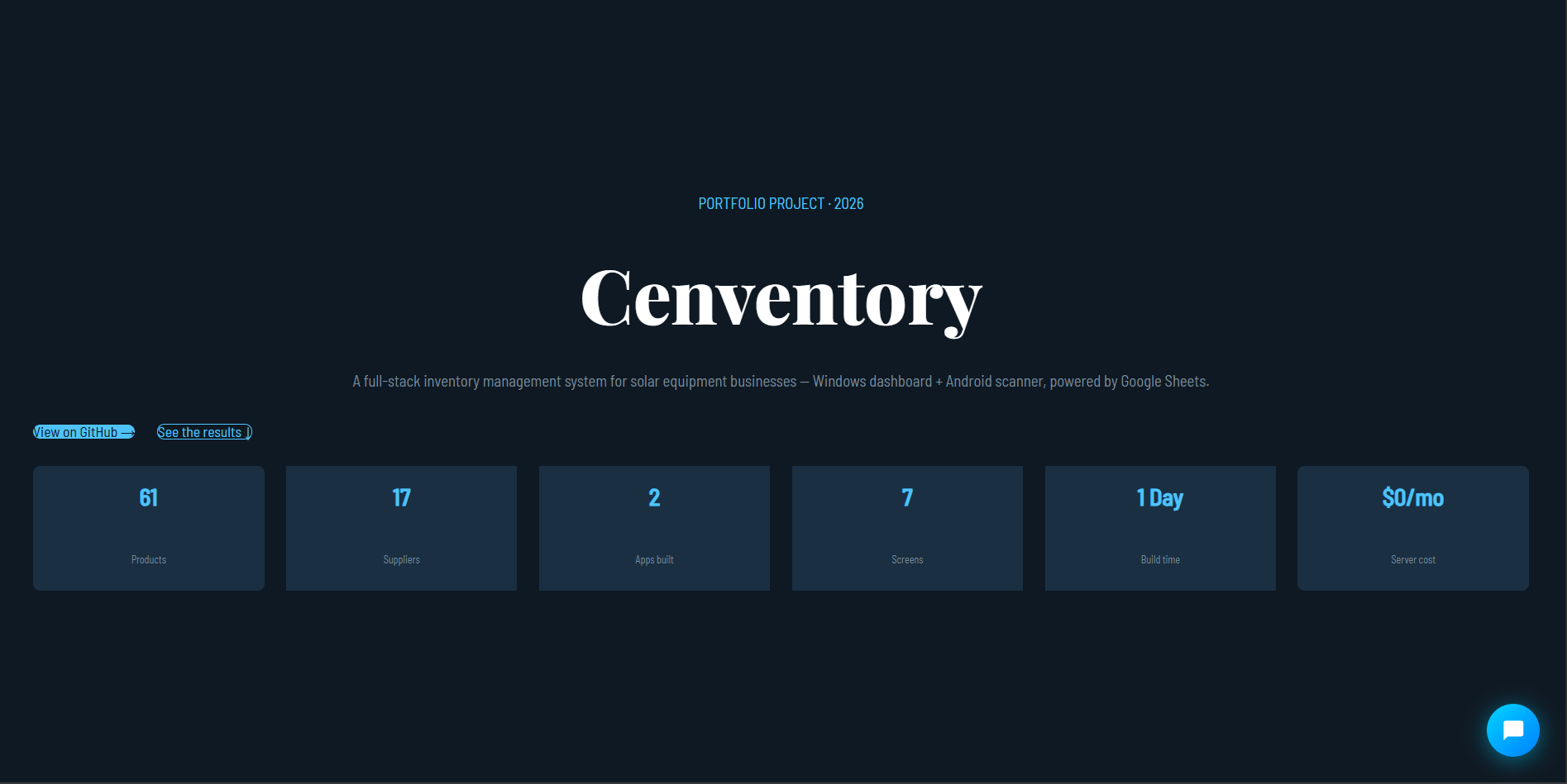 Cenventory Inventory Management screenshot